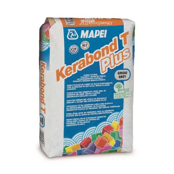 Mapei Kerabond T Plus cementkötésű ragasztóhabarcs, szürke - 25 kg