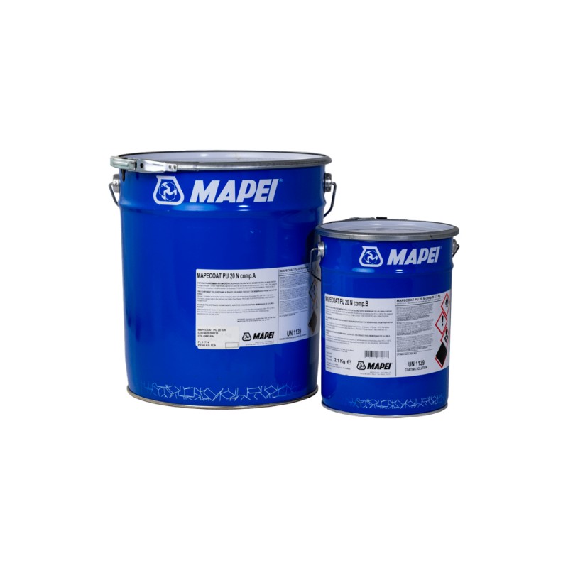 Mapei Mapecoat PU 20 N Kétkomponensű színezett fedőbevonat Purtop vízszigetelésekhez 15 kg