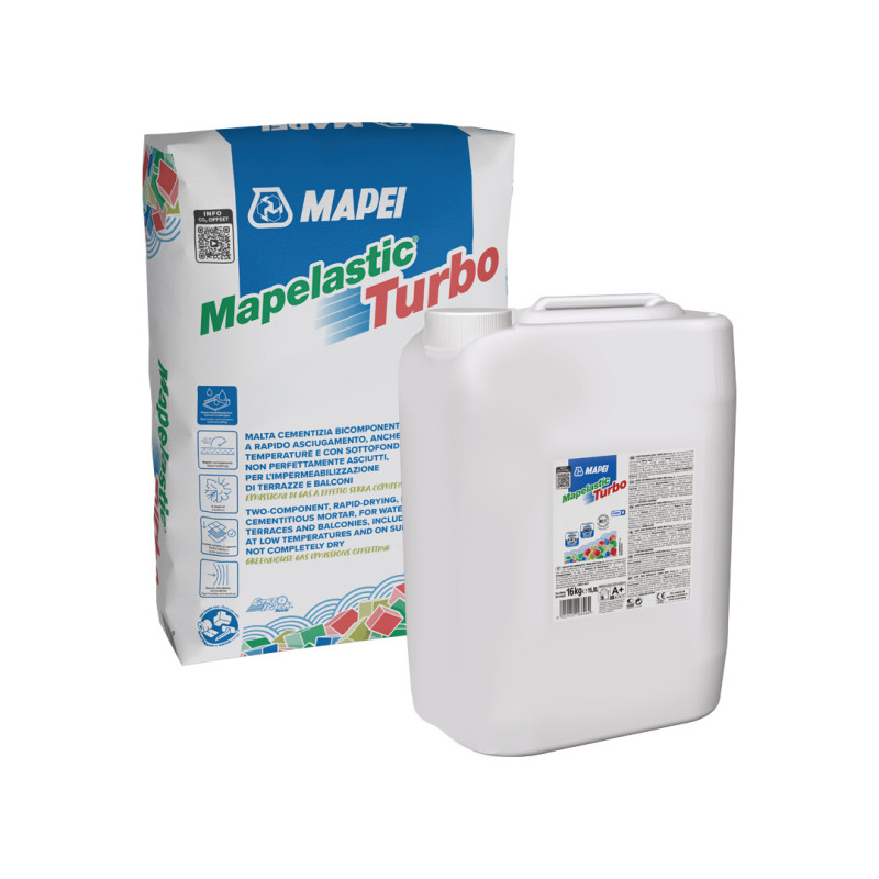 Mapei Mapelastic Turbo kétkomponensű cementkötésű habarcs