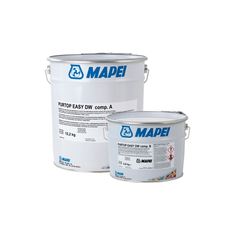 Mapei Purtop Easy DW kétkomponensű vízszigetelő bevonat - 15 kg